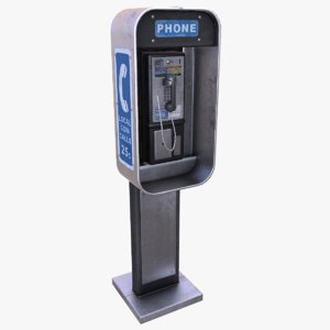 pay phone 3d model