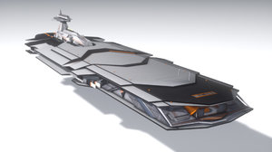c4d space heavy cruiser