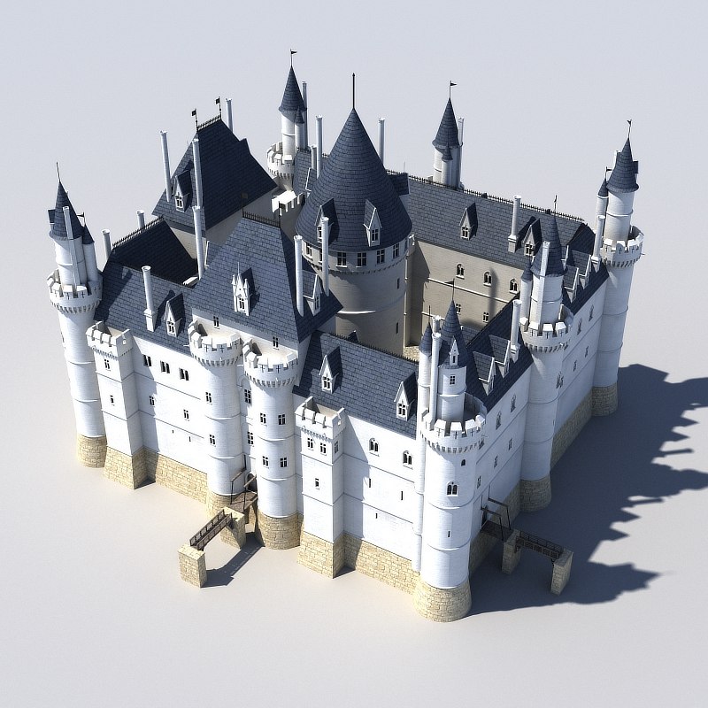 medieval louvre 3d model