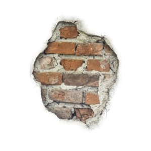Brick hole