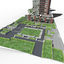 3d block office buildings model