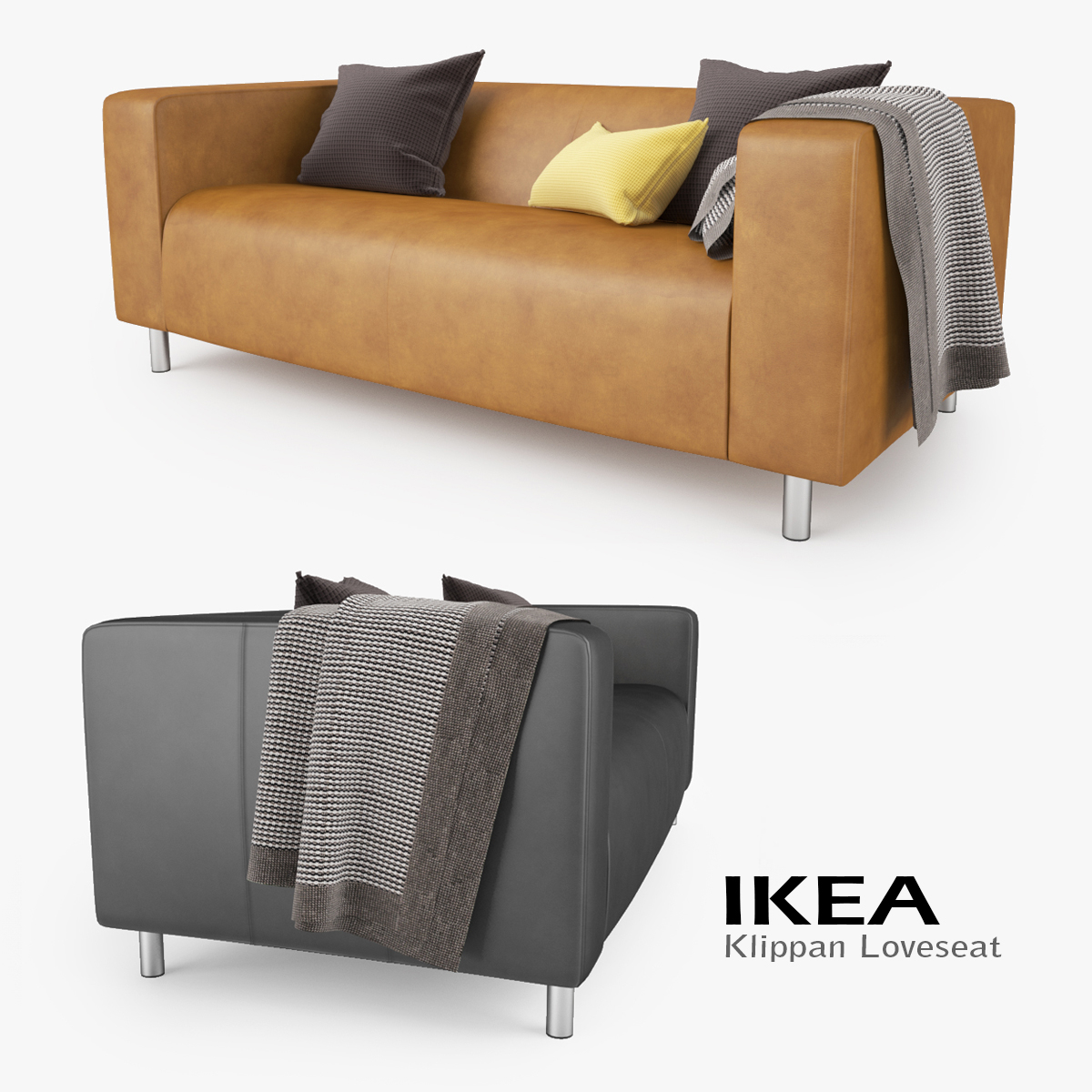 3d Ikea Klippan Loveseat Sofa Seat