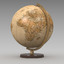 max world globe antique