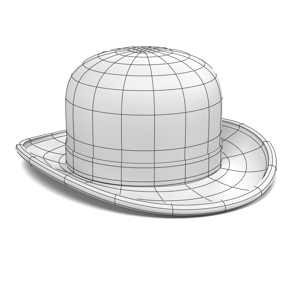 bowler hats 3d model