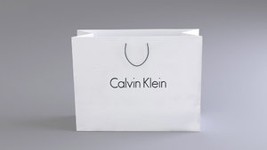 3d model designer shopping bag calvin
