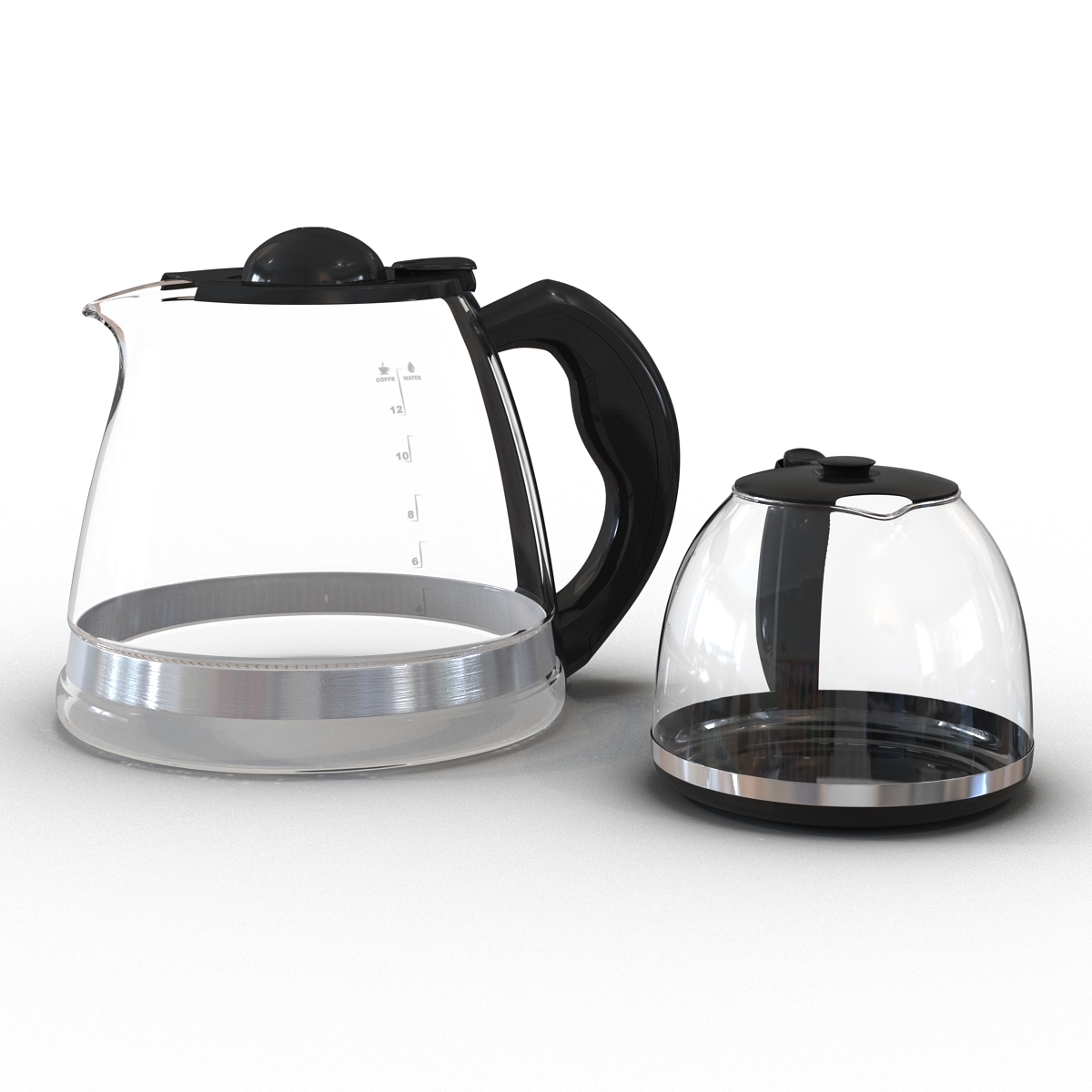 coffee carafes 3d c4d