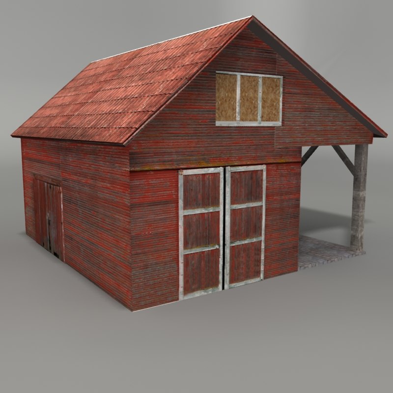 old barn 3d model