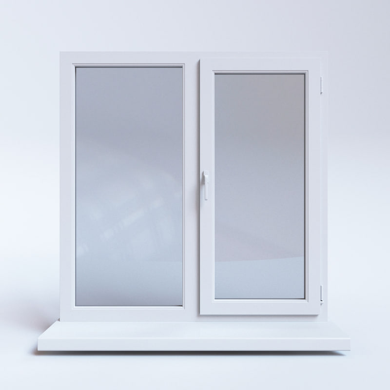 Window 3. Окно 3дс. Оконная рама модель 3ds Max. Стеклопакет (модель 112.253). Пластиковые окна 3д модель.