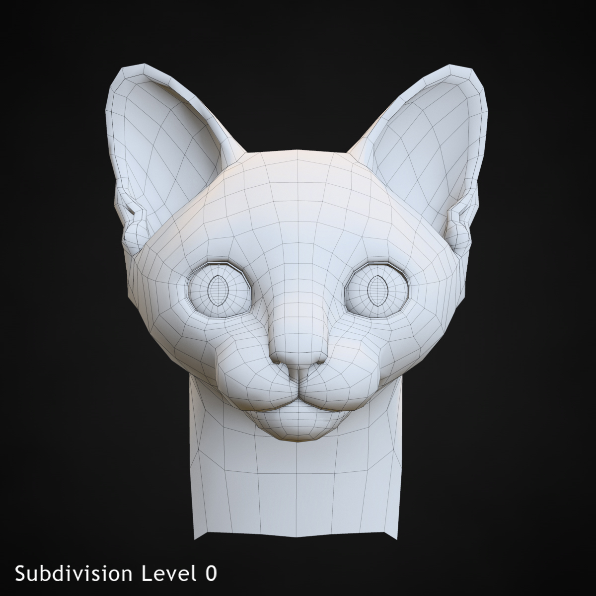 3d Obj Kitten Head 3d Obj Kitten Head