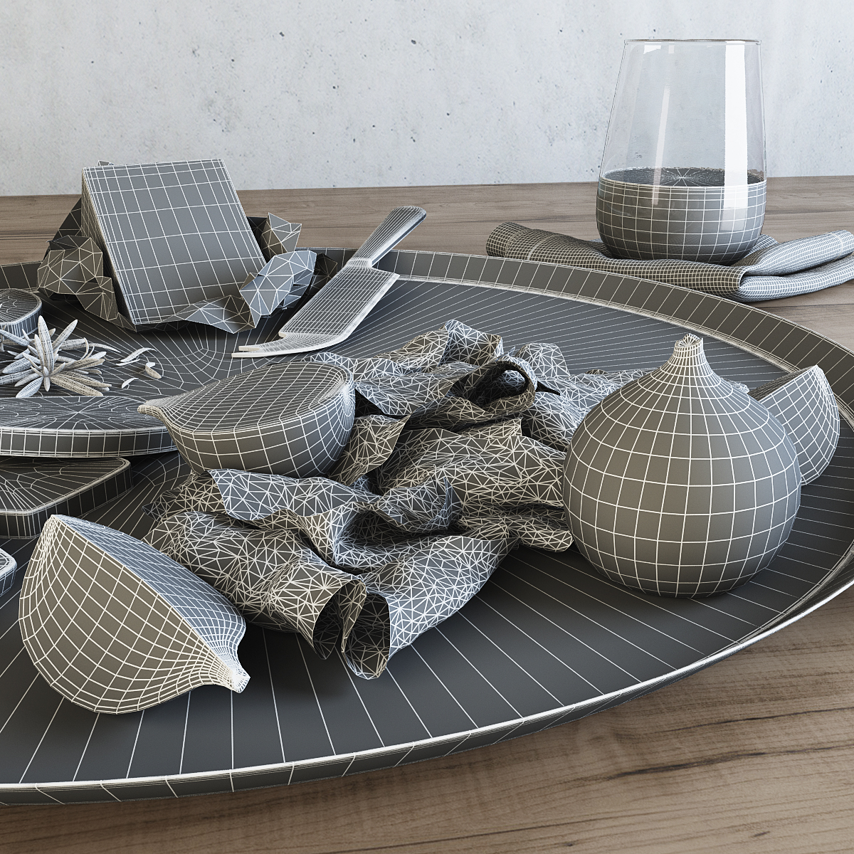 crate&barrel serveware3d模型