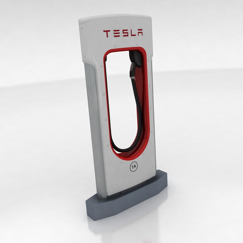 3d tesla supercharger model