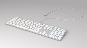 3d apple keyboard model
