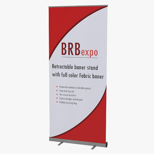 3d banner stand 2 model