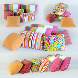set pillows 3d model