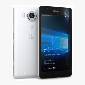 3d microsoft lumia 950 white