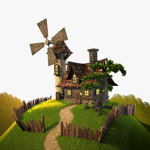 house plants landscape 3d model