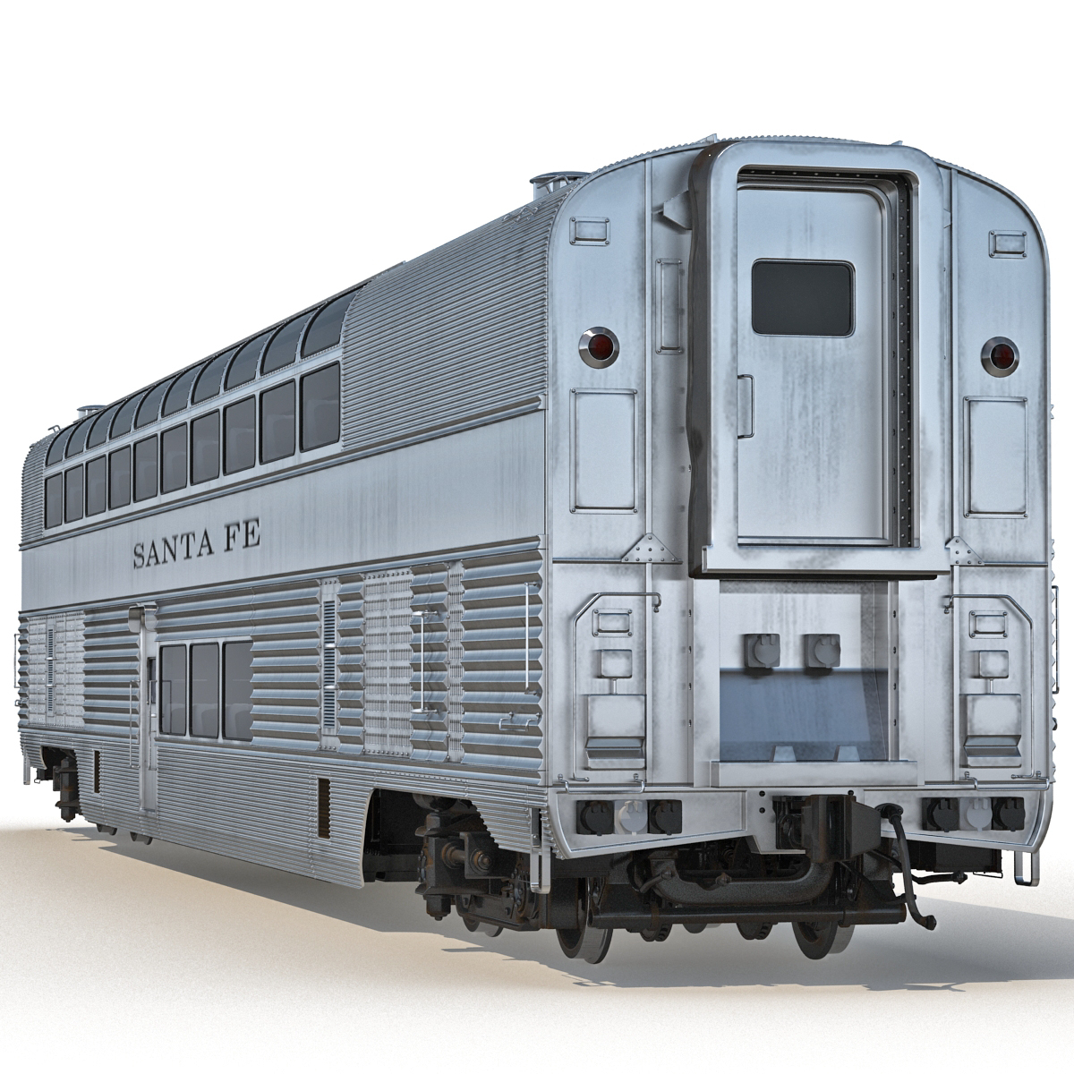 railroad passenger cars 3d model