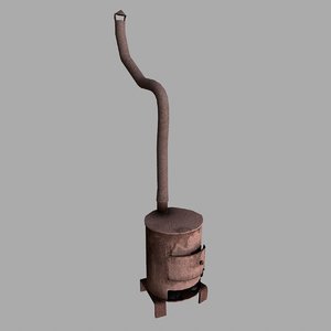 stove old 3d model