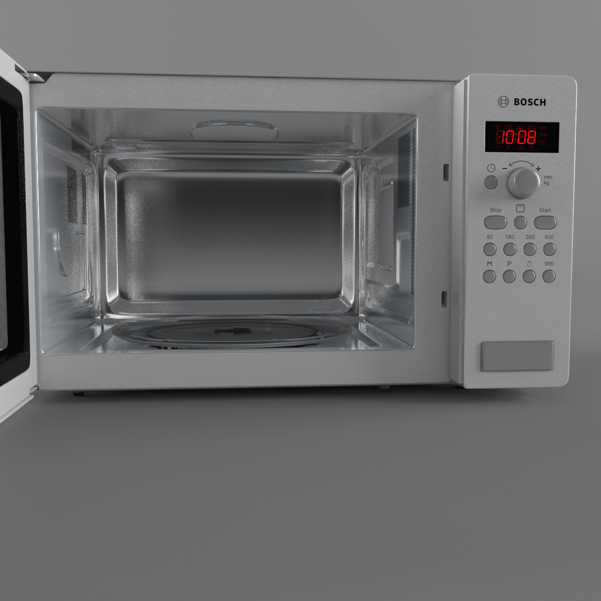 microwave oven bosch 3d model
