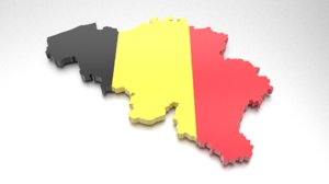 belgium flag 3d obj