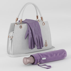 realistic handbags 3d model