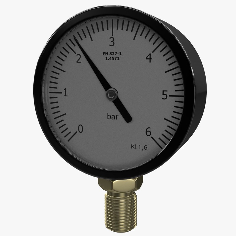pressure gauge 3d model