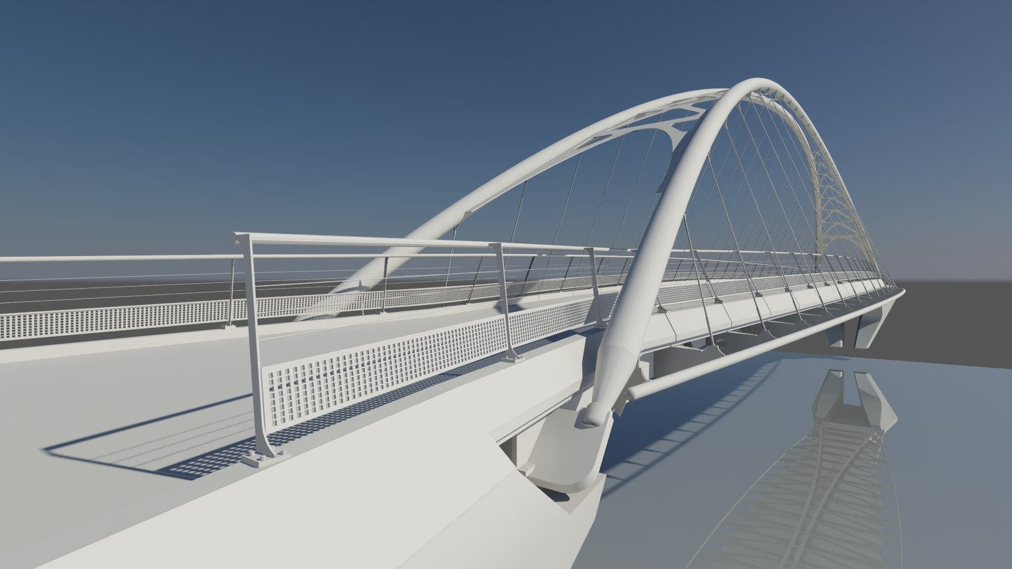 bridge calatrava 3d max