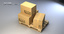3d model large cardboard box