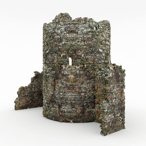 3d ruins tower