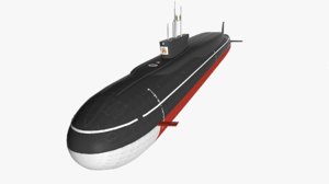 submarine borei project 955 3d max