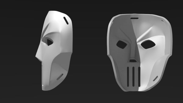 printable casey jones mask 3d model