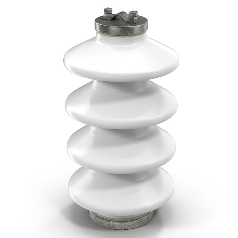 3ds max ceramic insulator white