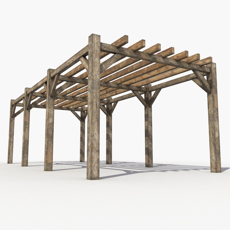 Max Pergola Wood Wooden Wooden Pergola