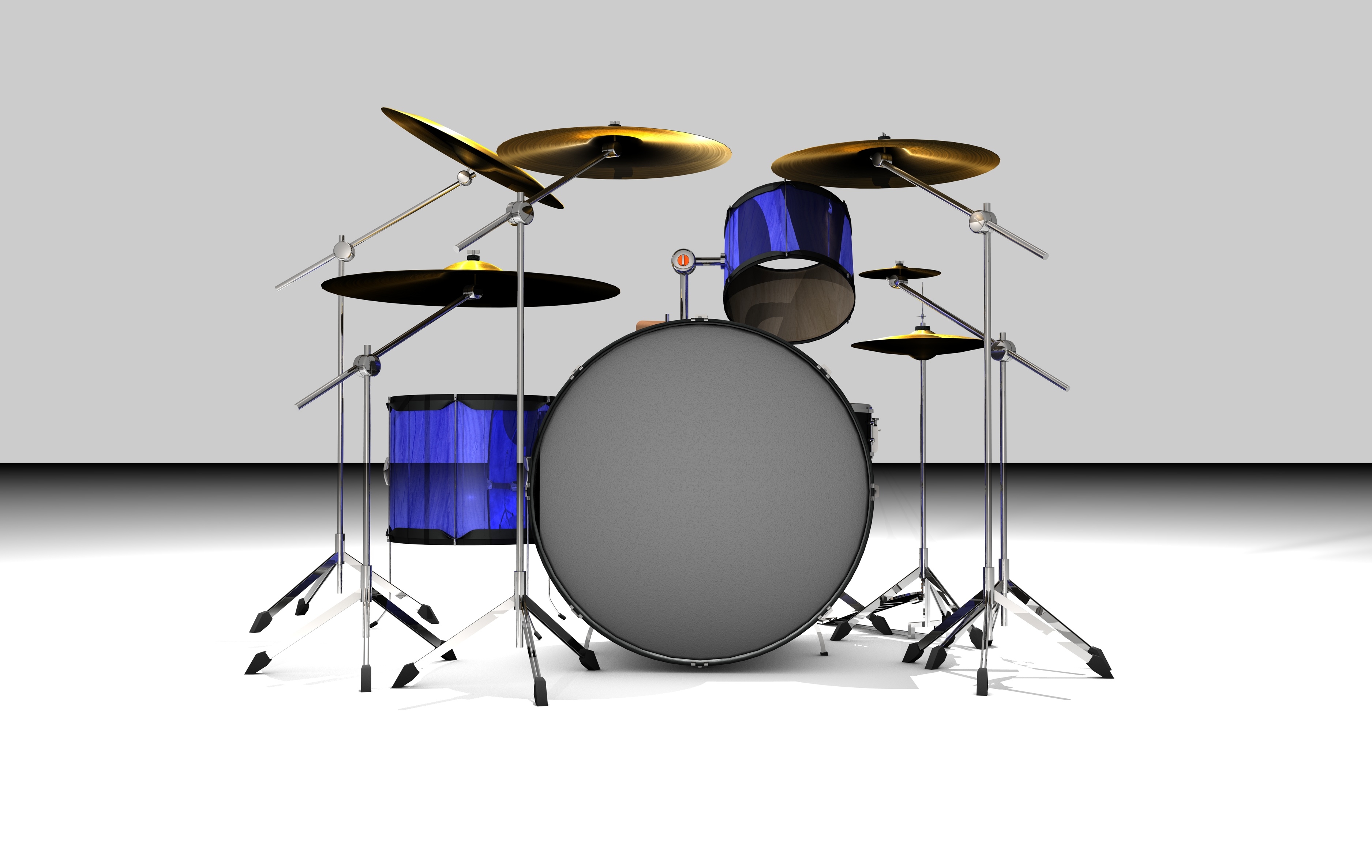 drum set 3d model