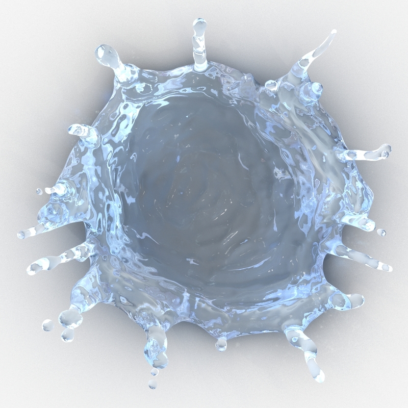 3ds max water splash