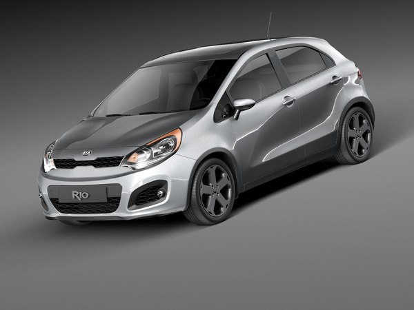 3d Model Kia Rio 12 5door