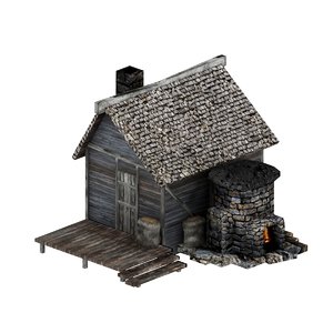 medieval foundry 3d model