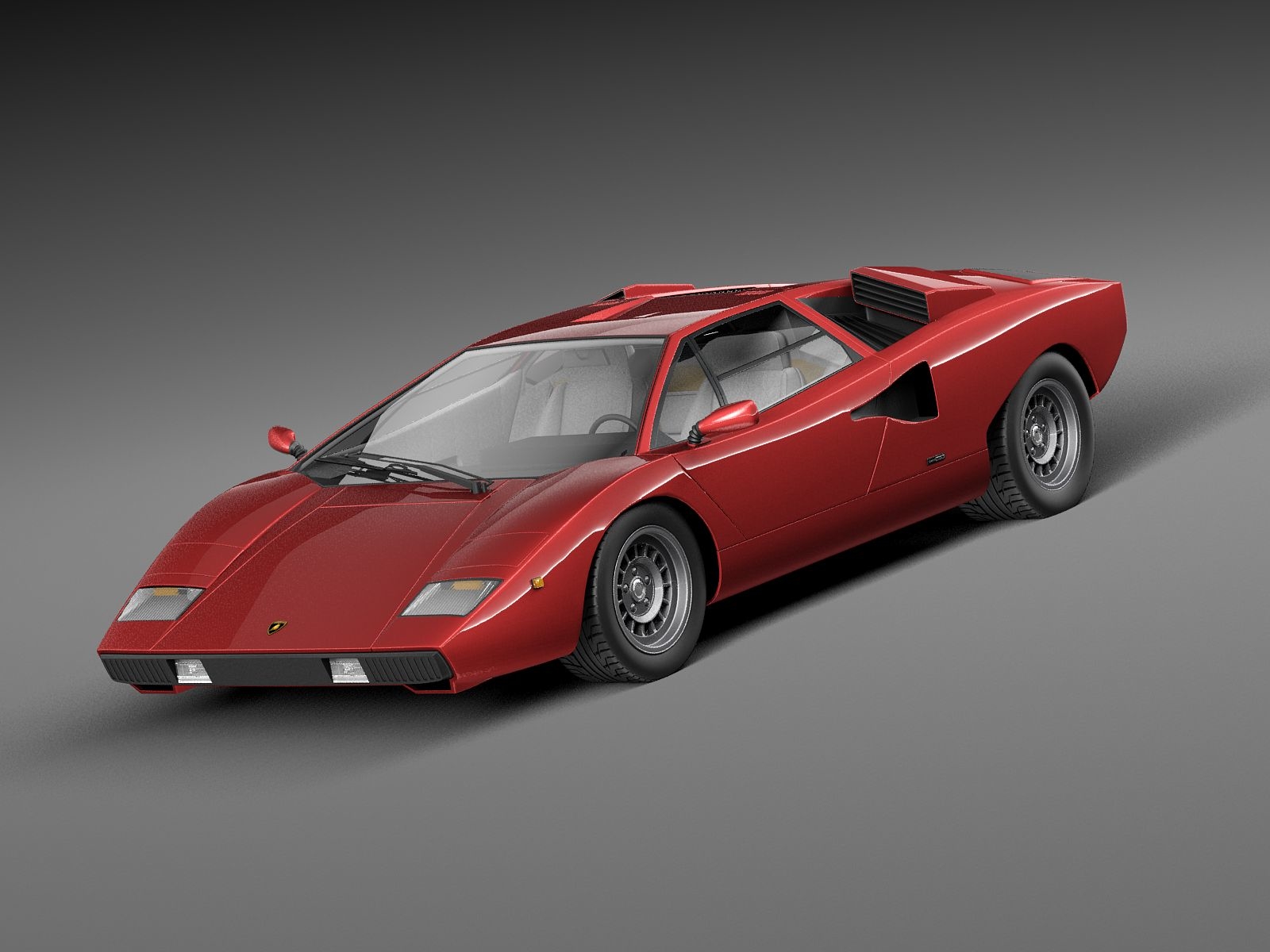 lamborghini countach lp400 sport 3d model