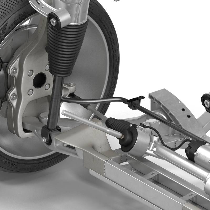 tesla s suspension 2 3d max