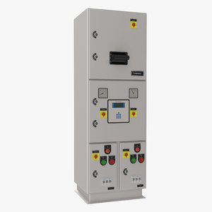 industrial electrical panel 3 3d 3ds