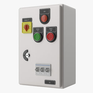 3d model industrial electrical panel 6