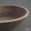 3d model antique wood bowl