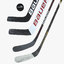 3d model bauer hockey sticks puck