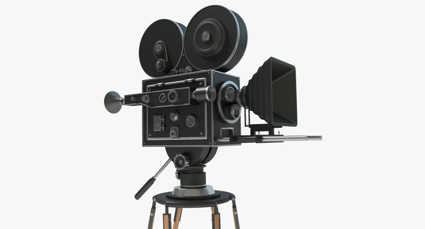 3d Vintage Movie Camera