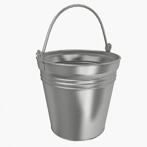 3d steel bucket model