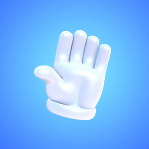 3d cartoony glove