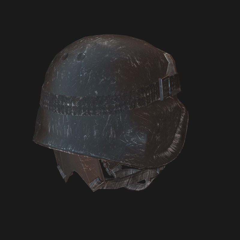 kevlar helmet soldier 3d model