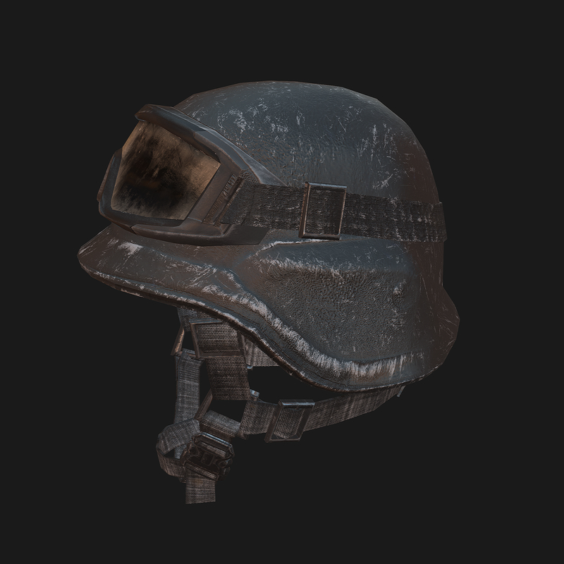 kevlar helmet soldier 3d model