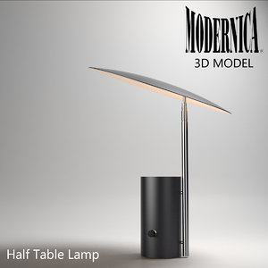 3d modernica half lamp light model