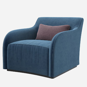 3d model moda page armchair